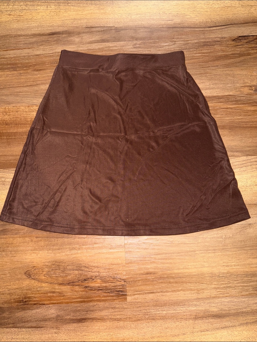 Iz Byer Deep Brown A-Line Skirt